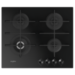 Placa Cristal Gás Whirlpool GOWL 728/NB - 73 cm, Gás, Vidro Preto