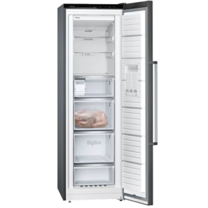 Congelador Vertical Siemens iQ500 - 186cm - NoFrost - BlackSteel (Inox Preto) - GS36NAXEP