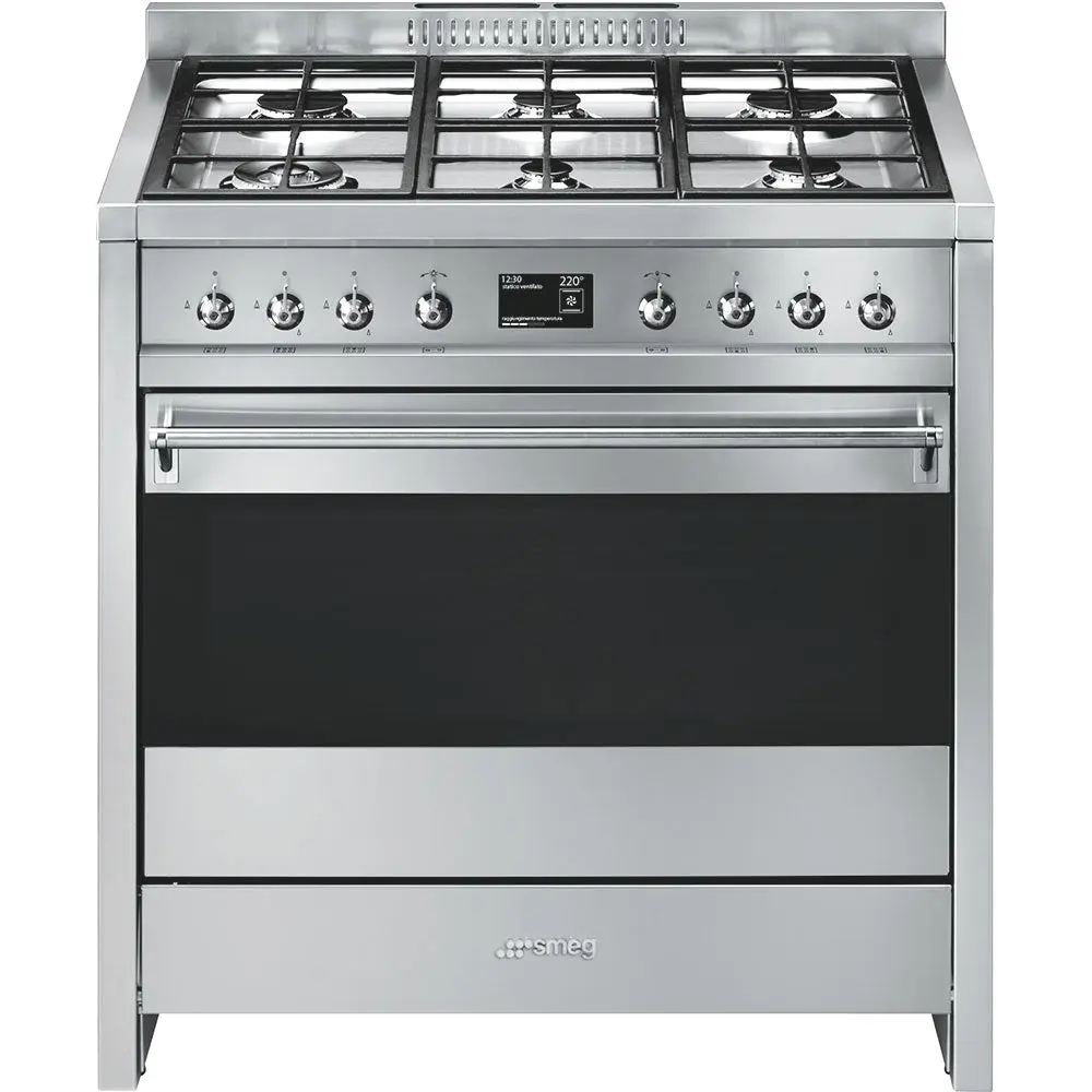 Fogão Smeg Opera - 90cm - Gás - Inox - A1-9