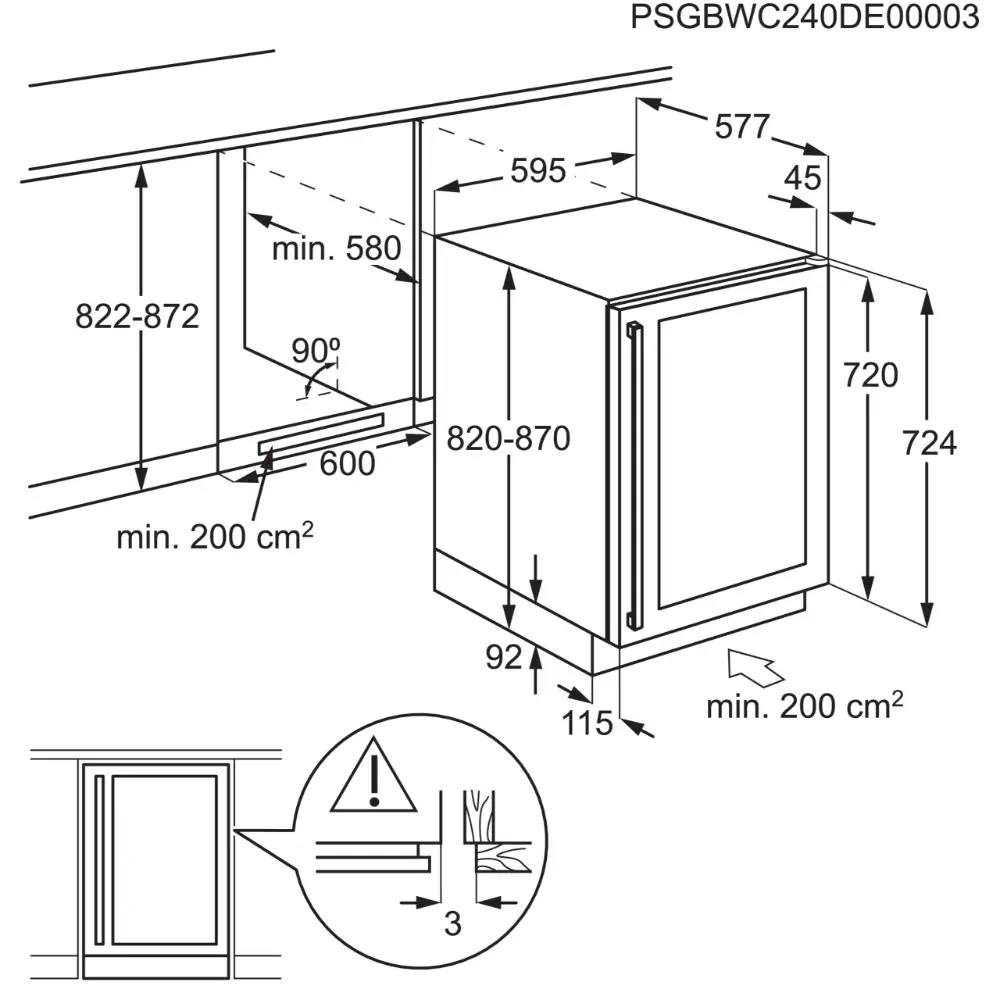 Garrafeira de Encastre AEG - 52cm Largura - Série 5000 - AWUS052B5B - Image 9