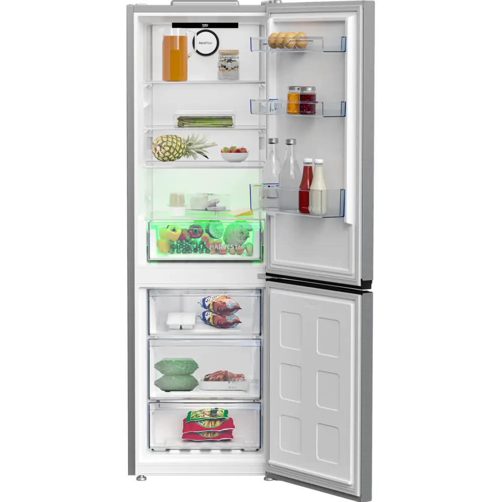 Frigorífico Combinado Beko - 186cm - HarvestFresh - Inox Look - B3RCNE364HXB - Image 4