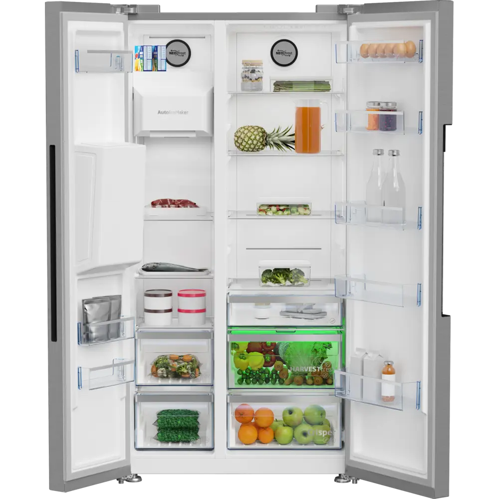 Frigorífico Americano Beko - 571L - NoFrost - HarvestFresh Dispensador - B3RGNE664ZDXB
