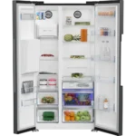 Frigorífico Americano Beko - 571L - NoFrost - Dispensador de Água e Gelo - B3RGNE664ZDXBR