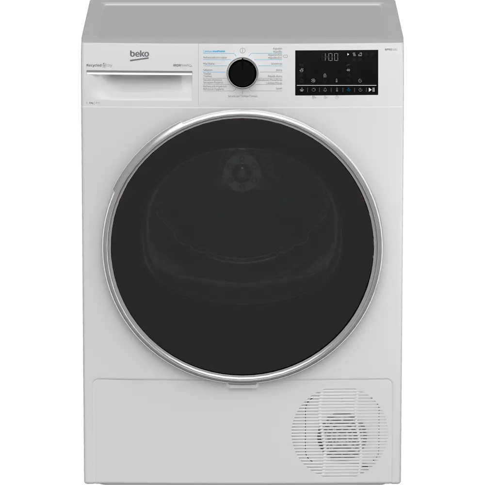 Máquina de Secar Roupa Beko - 9kg - Bomba de Calor - IronFinish - B5T43233