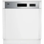 Máquina de Lavar Loiça Beko BDSN153E3X - Encastre Parcial - 60cm - Inox - Classe E