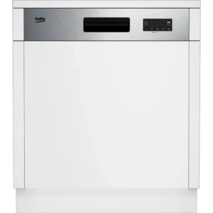 Máquina de Lavar Loiça Beko BDSN153E3X - Encastre Parcial - 60cm - Inox - Classe E