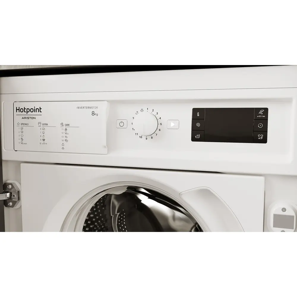 Máquina de Lavar Roupa Hotpoint - 8kg - 1400rpm - Integrável Active Care - BI WMHG 81485 EU - Image 11