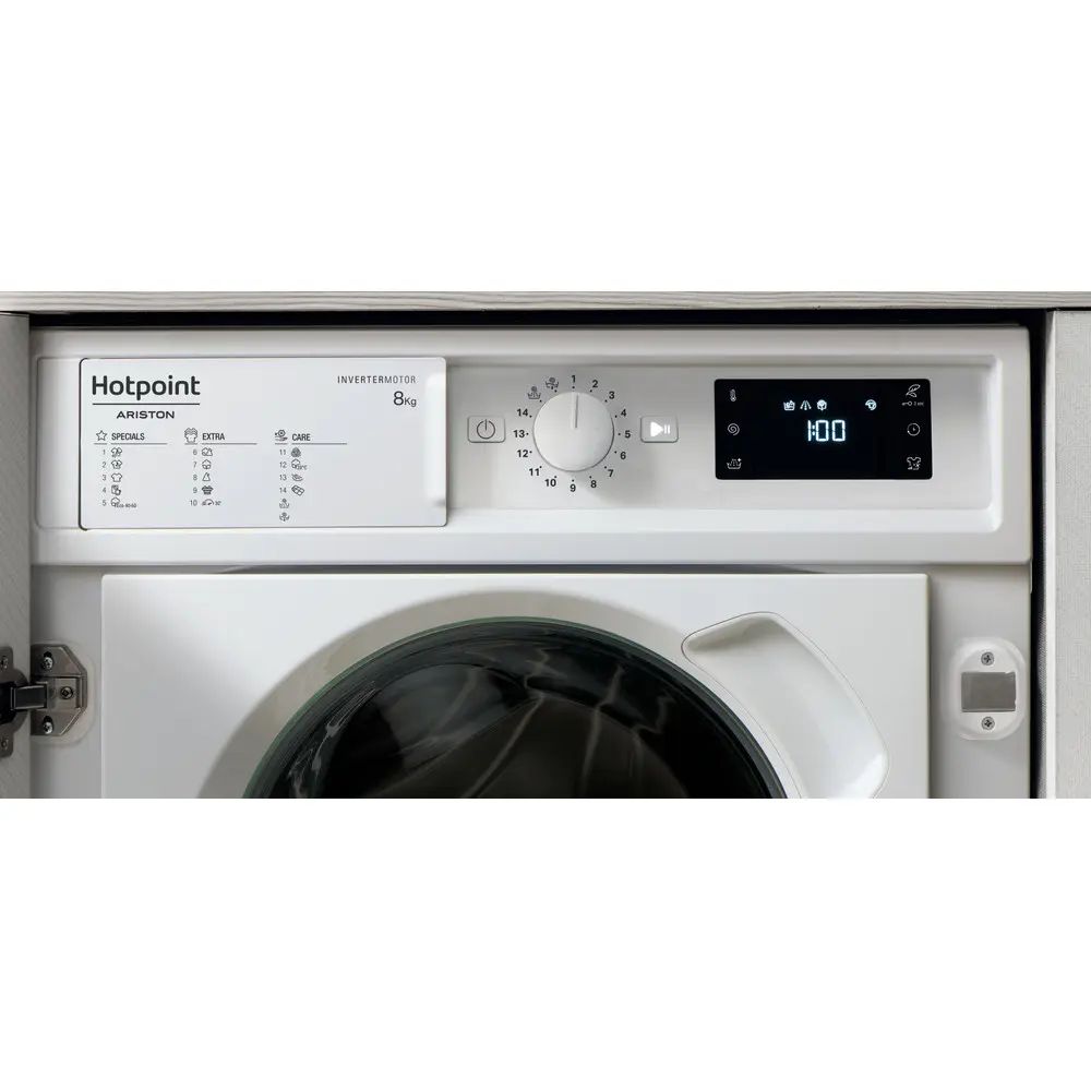 Máquina de Lavar Roupa Hotpoint - 8kg - 1400rpm - Integrável Active Care - BI WMHG 81485 EU - Image 5