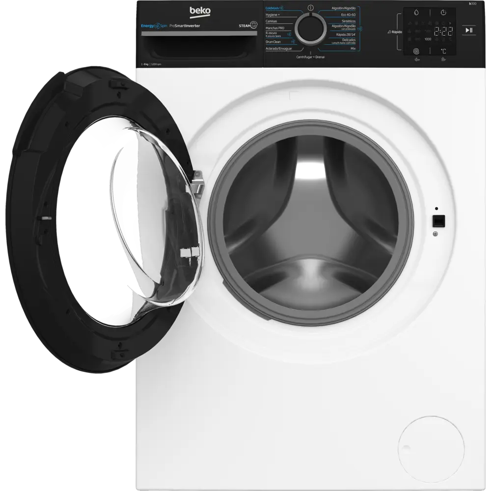 Máquina de Lavar Roupa Beko - 8kg - 1200rpm - BM3WFSU38213 - Image 2