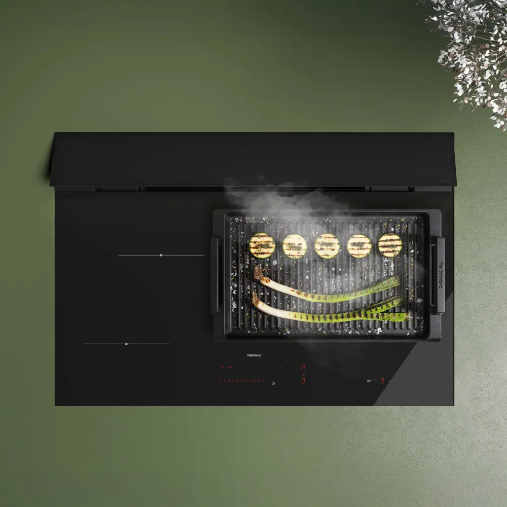 Placa com exaustão Falmec Brera - 75 cm - Black - 800 m3/h