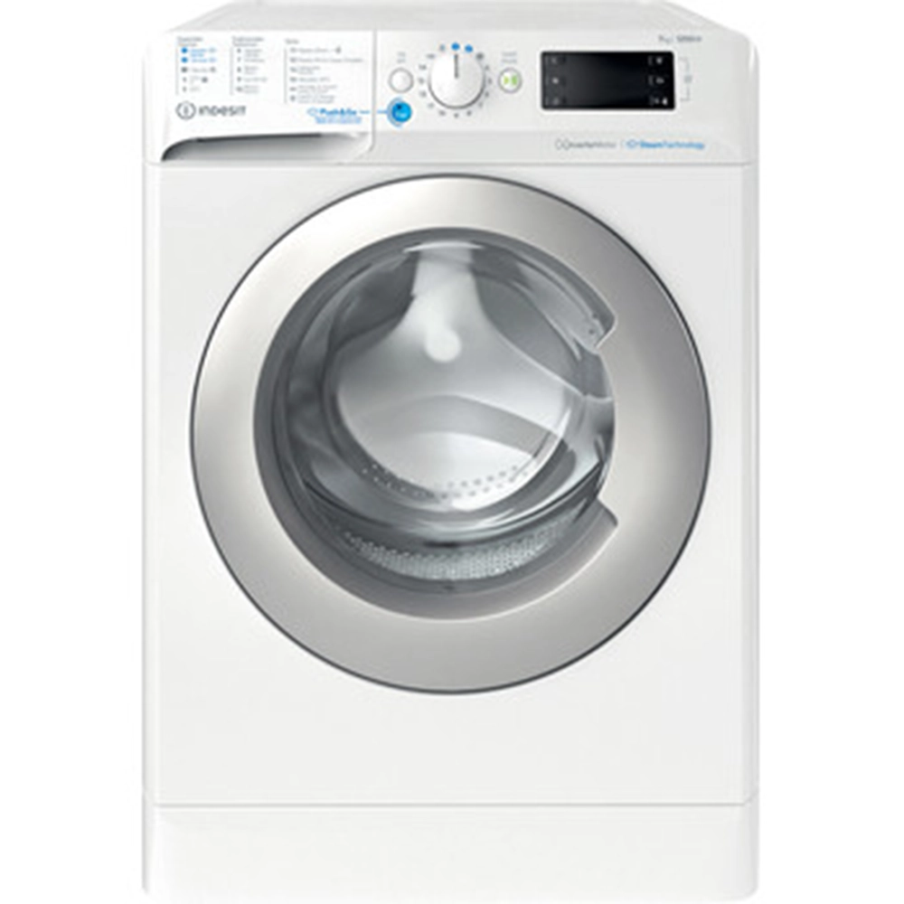 Máquina de Lavar Roupa Indesit - 7kg - 1200rpm - Push&Go Vapor - BWE 71295X WSV SPT