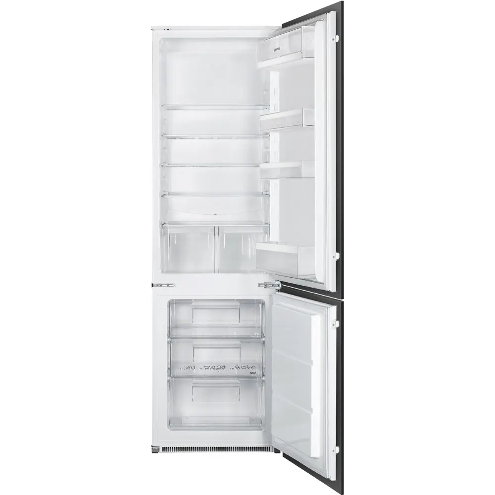 Frigorífico Combinado de Encastre Smeg - 178cm - Ventilado (Static) - C4172E