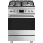 Fogão a Gás Smeg C6GMX2 - Sinfonia, Inox, 60cm, A
