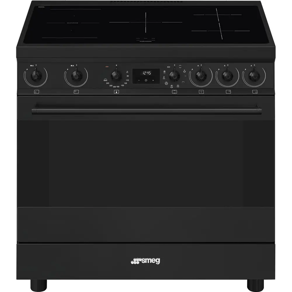 Fogão Indução Smeg C9IMN2 - Sinfonia, Preto mate, 90cm, Elétrico(Indu), A