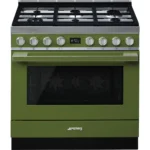 Fogão a Gás Smeg CPF9GPOG - Piro, Portofino, Verde, 90cm, A+