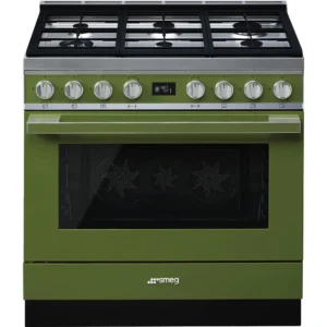 Fogão a Gás Smeg CPF9GPOG - Piro, Portofino, Verde, 90cm, A+