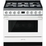 Fogão a Gás Smeg CPF9GPWH - Piro, Portofino, Branco, 90cm, A+