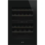 Garrafeira de Encastre Smeg - 88cm Altura - Vidro Preto - CVI040BE