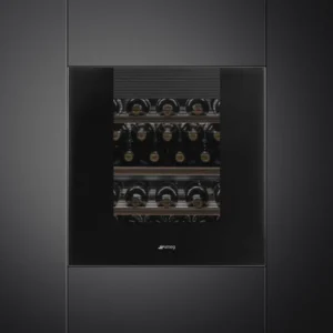 Garrafeira de Encastre Smeg Linea - 60cm Altura - Vidro Preto - CVI129B3