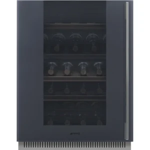 Garrafeira de Bancada Encastre Smeg Linea - 82cm - Neptune Grey - Dobradiça à Esquerda - CVI138LG