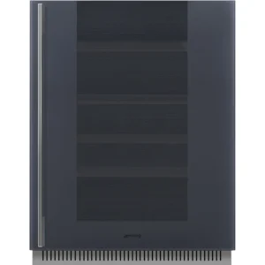 Garrafeira de Bancada Encastre Smeg Linea - 82cm - Neptune Grey - Dobradiça à Direita - CVI138RG