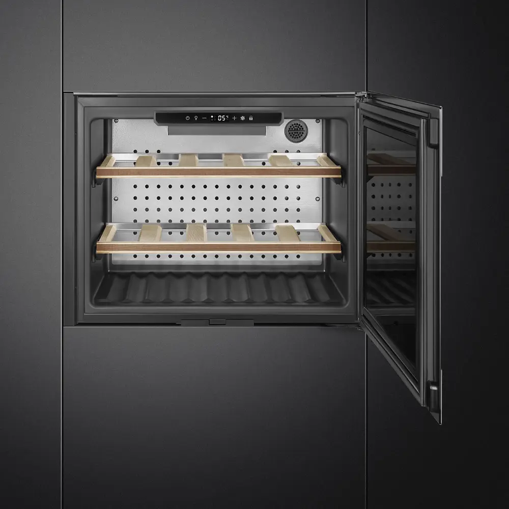 Garrafeira de Encastre Smeg Classica - 45cm Altura - Inox - Reversível - CVI320XE - Image 2