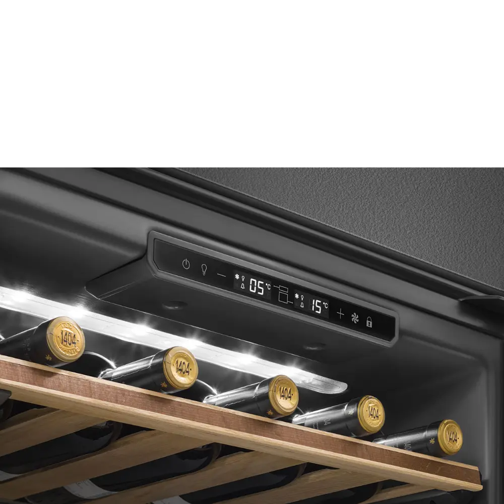 Garrafeira de Encastre Smeg Dolce Stil Novo - 60cm Altura - Vidro Preto - CVI629NR3 - Image 4