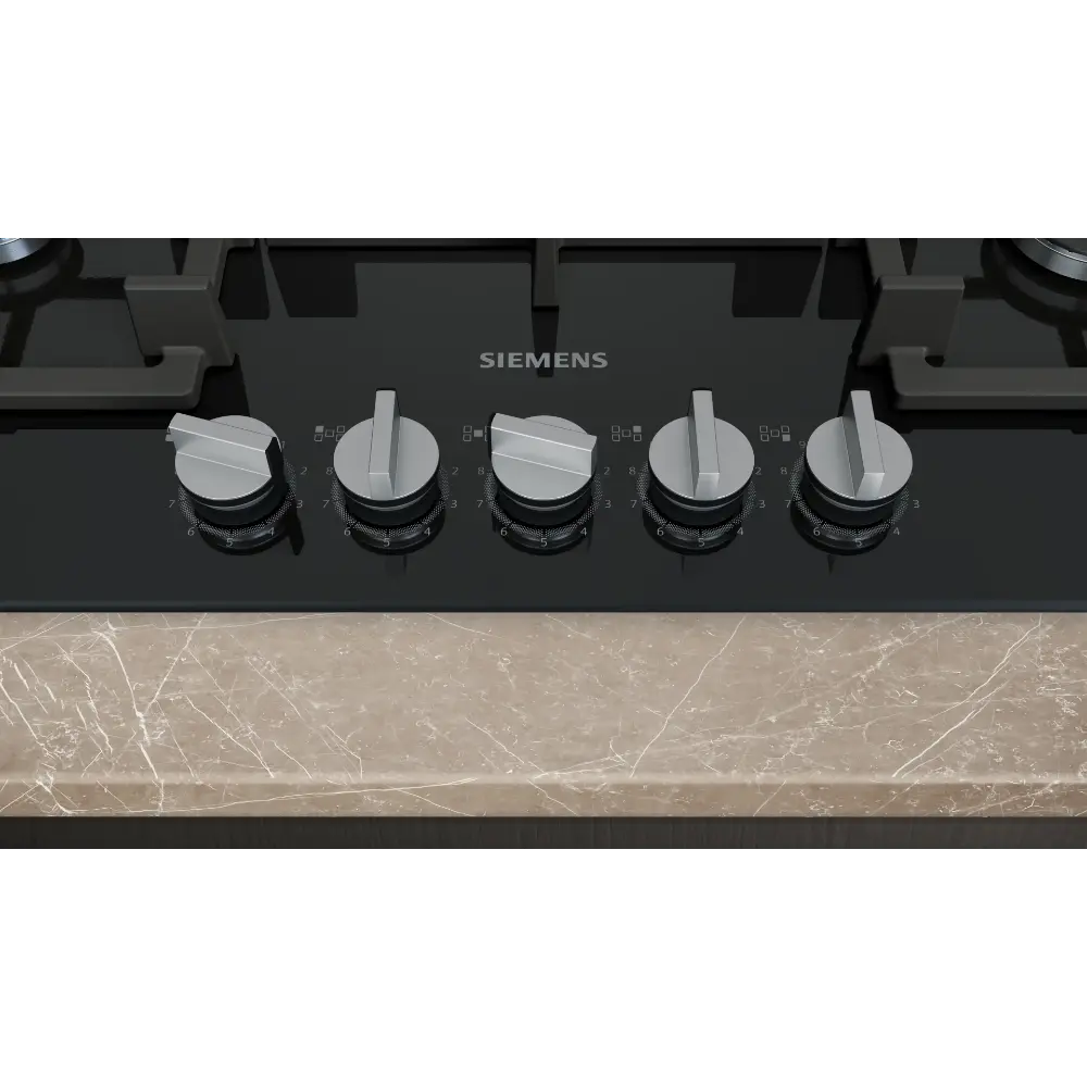 Placa a Gás Siemens iQ500 - 75 cm - Vidro Temperado com 5 Queimadores e Wok - EP7A6QI40 - Image 2