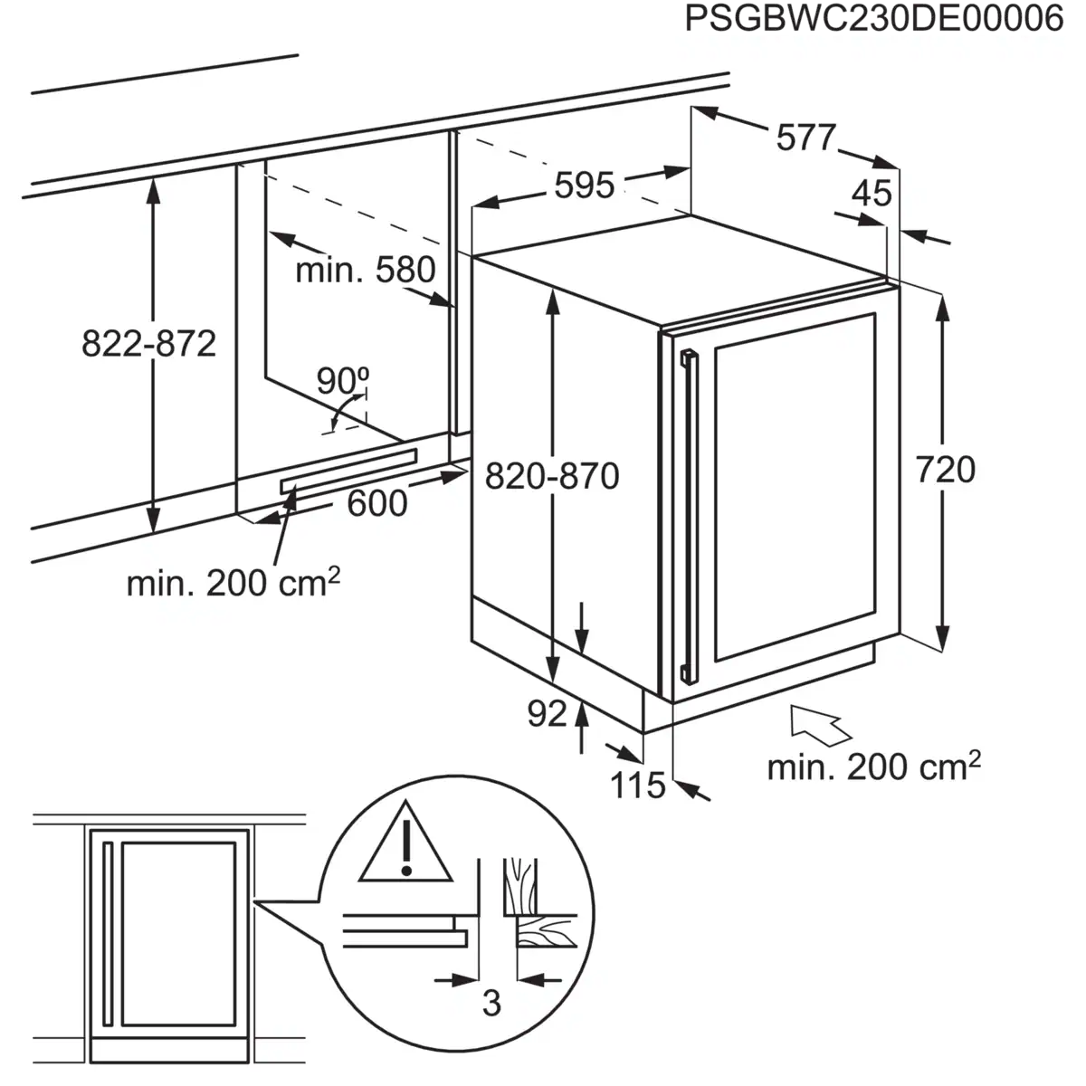 Garrafeira de Bancada Encastre Electrolux - 60cm Largura - Série 800 - EWUS052B5B - Image 8