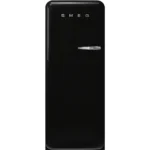 Frigorífico 1 Porta Smeg 50's Style - 153cm - Preto - Dobradiça à Esquerda - FAB28LBL6