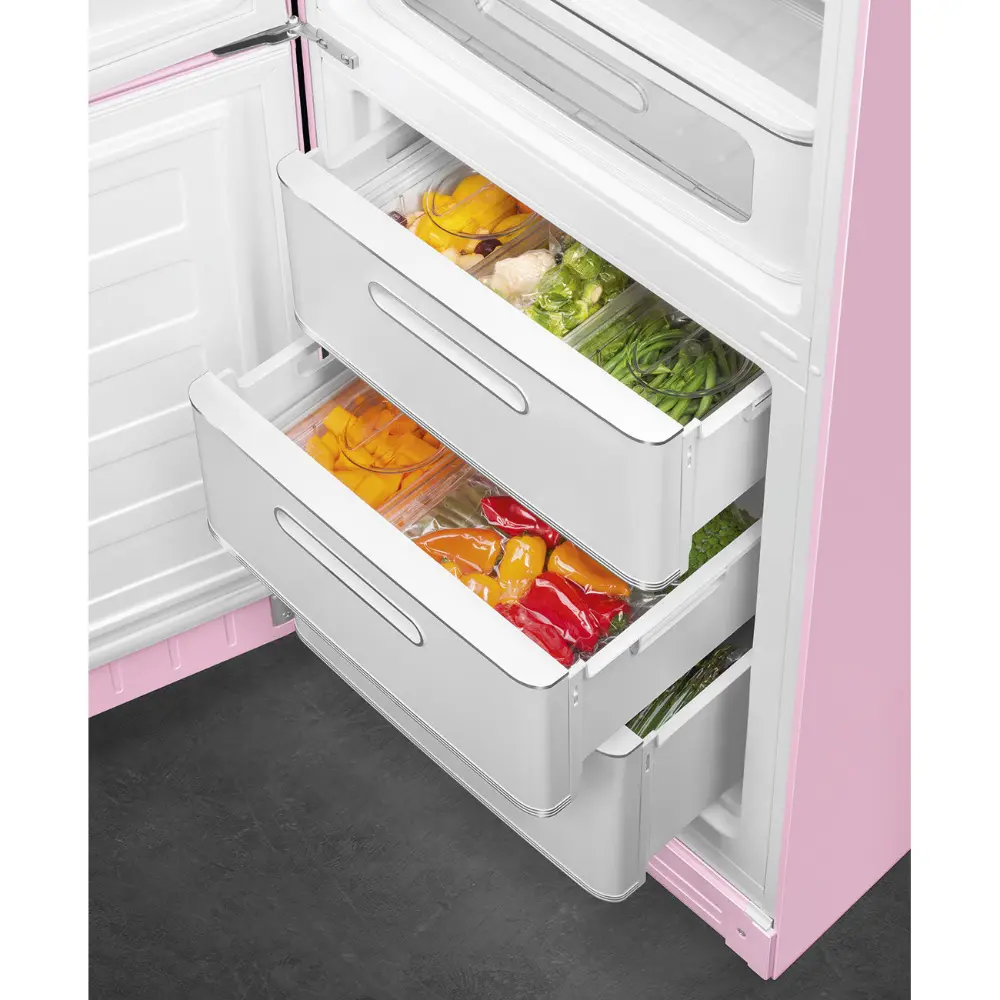 Frigorífico Combinado Smeg Anni 50 - NoFrost - Rosa - Dobradiça à Esquerda - FAB32LPK6 - Image 5