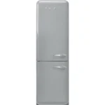 Frigorífico Combinado Smeg Anni 50 - NoFrost - Cinza (Silver) - Dobradiça à Esquerda - FAB32LSV6