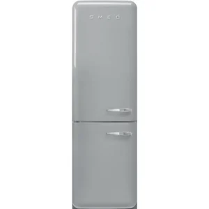 Frigorífico Combinado Smeg Anni 50 - NoFrost - Cinza (Silver) - Dobradiça à Esquerda - FAB32LSV6