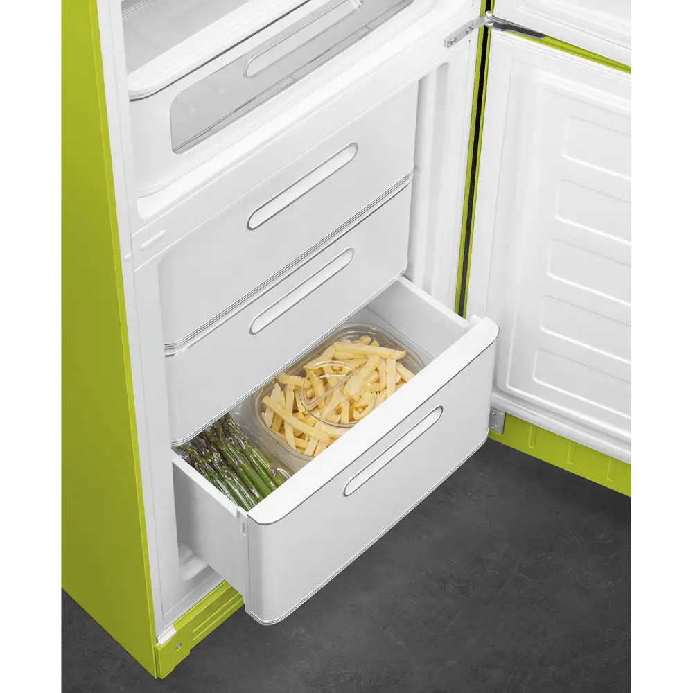 Frigorífico Combinado Smeg Anni 50 - NoFrost - Verde Maçã - Dobradiça à Direita - FAB32RLI6 - Image 3
