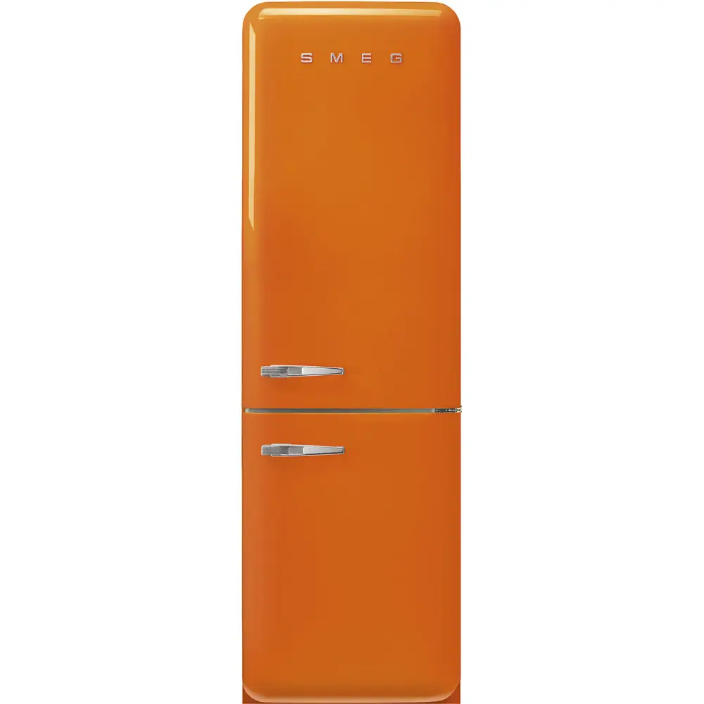 Frigorífico Combinado Smeg Anni 50 - NoFrost - Laranja - Dobradiça à Direita - FAB32ROR6