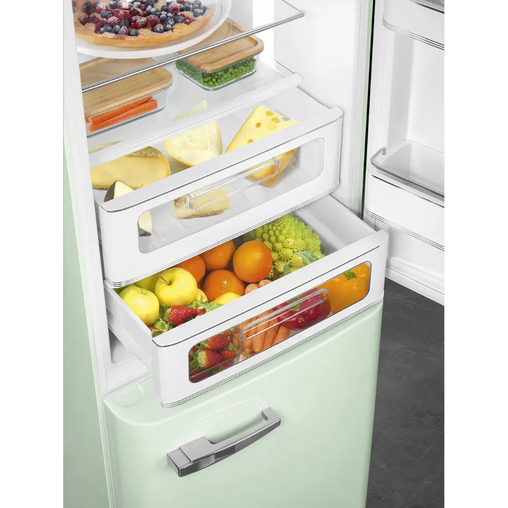 Frigorífico Combinado Smeg Anni 50 - NoFrost - Verde Água - Dobradiça à Direita - FAB32RPG6 - Image 10