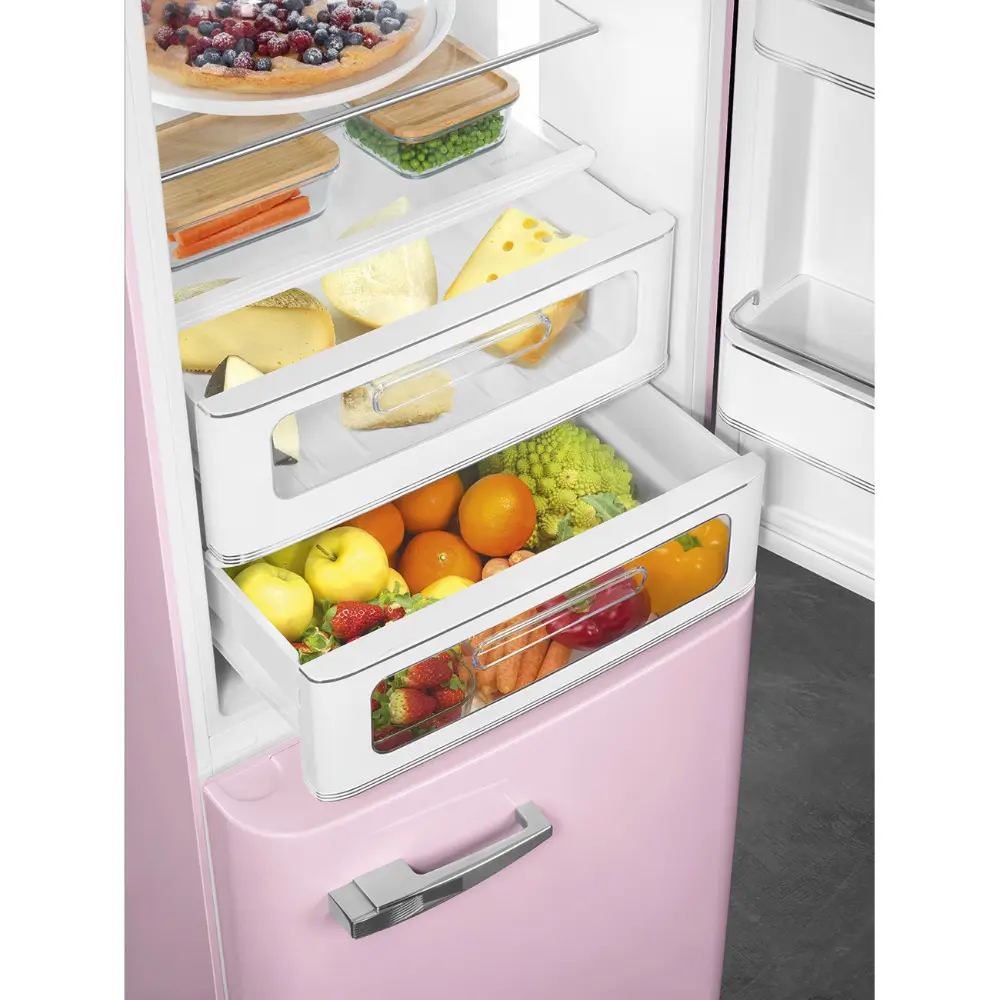 Frigorífico Combinado Smeg Anni 50 - NoFrost - Rosa - Dobradiça à Direita - FAB32RPK6 - Image 8