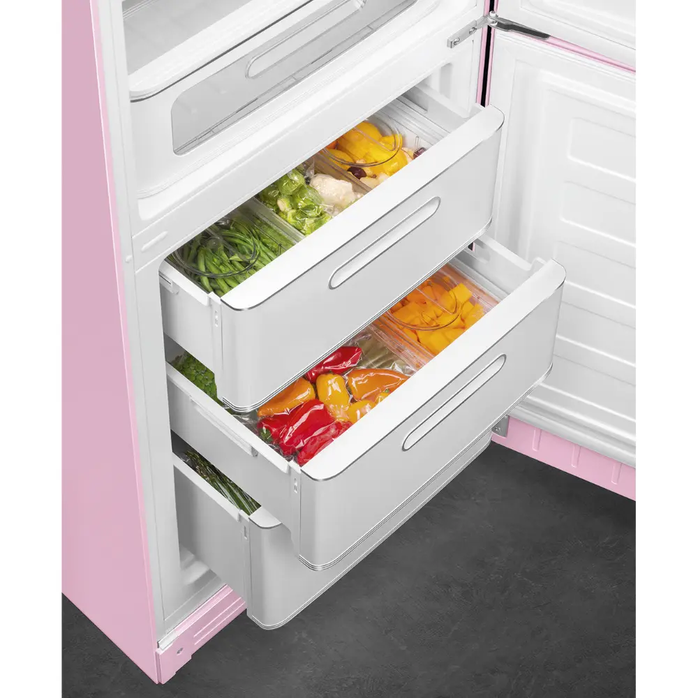 Frigorífico Combinado Smeg Anni 50 - NoFrost - Rosa - Dobradiça à Direita - FAB32RPK6 - Image 6
