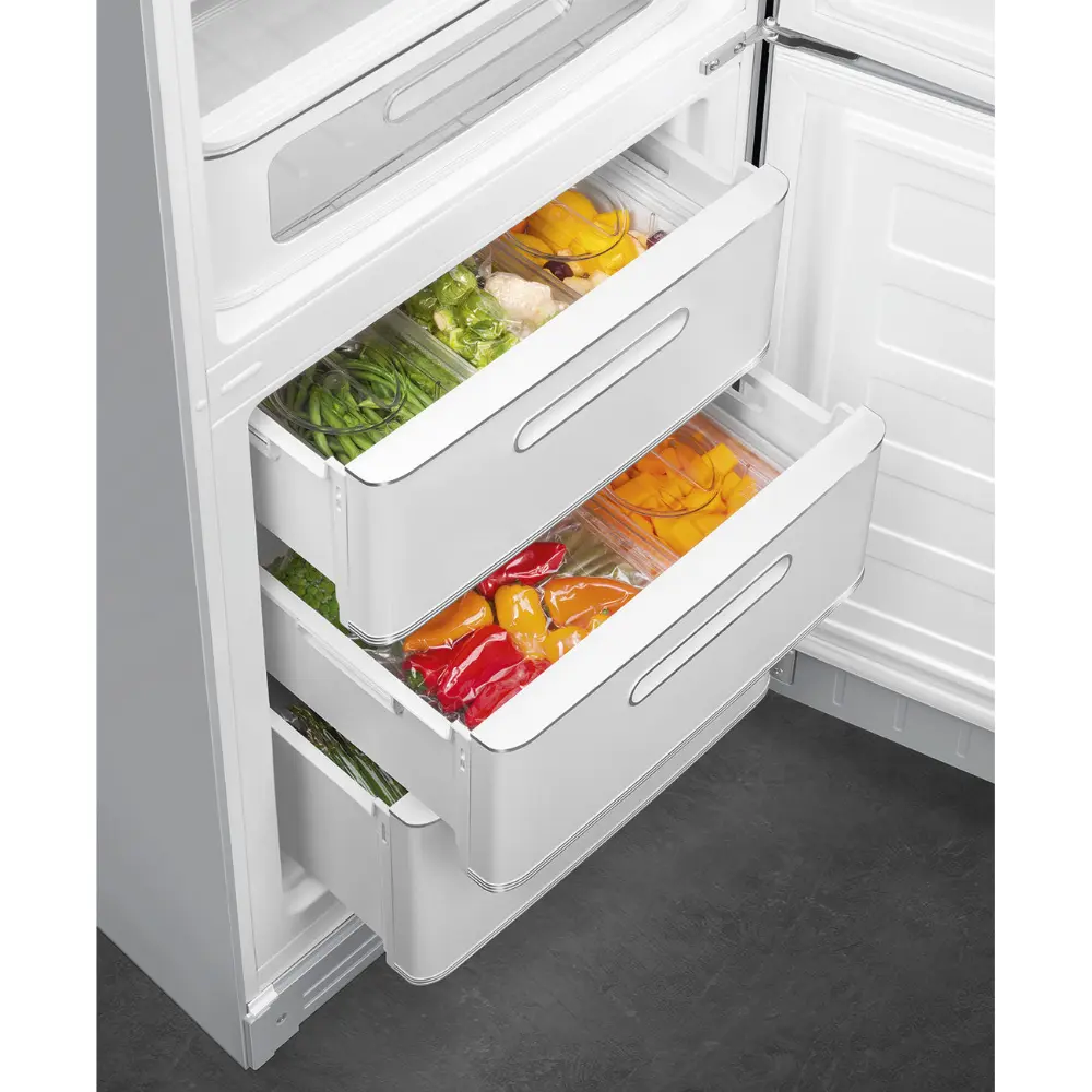 Frigorífico Combinado Smeg Anni 50 - NoFrost - Cinza (Silver) - Dobradiça à Direita - FAB32RSV6 - Image 8