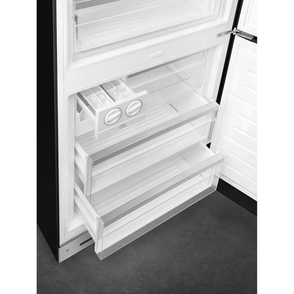 Frigorífico Combinado Smeg Anni 50 XXL (70cm) - Preto - Dobradiça à Direita - FAB38RBL6 - Image 4