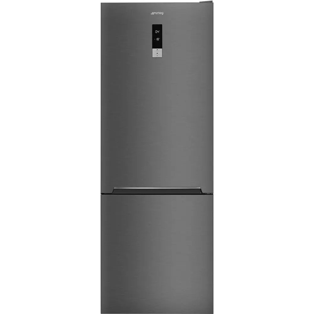 Frigorífico Combinado Smeg XXL - 70cm Largura - Dark Inox (Preto) - NoFrost - FC48KDND