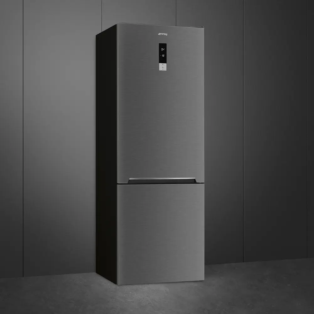 Frigorífico Combinado Smeg XXL - 70cm Largura - Dark Inox (Preto) - NoFrost - FC48KDND - Image 3
