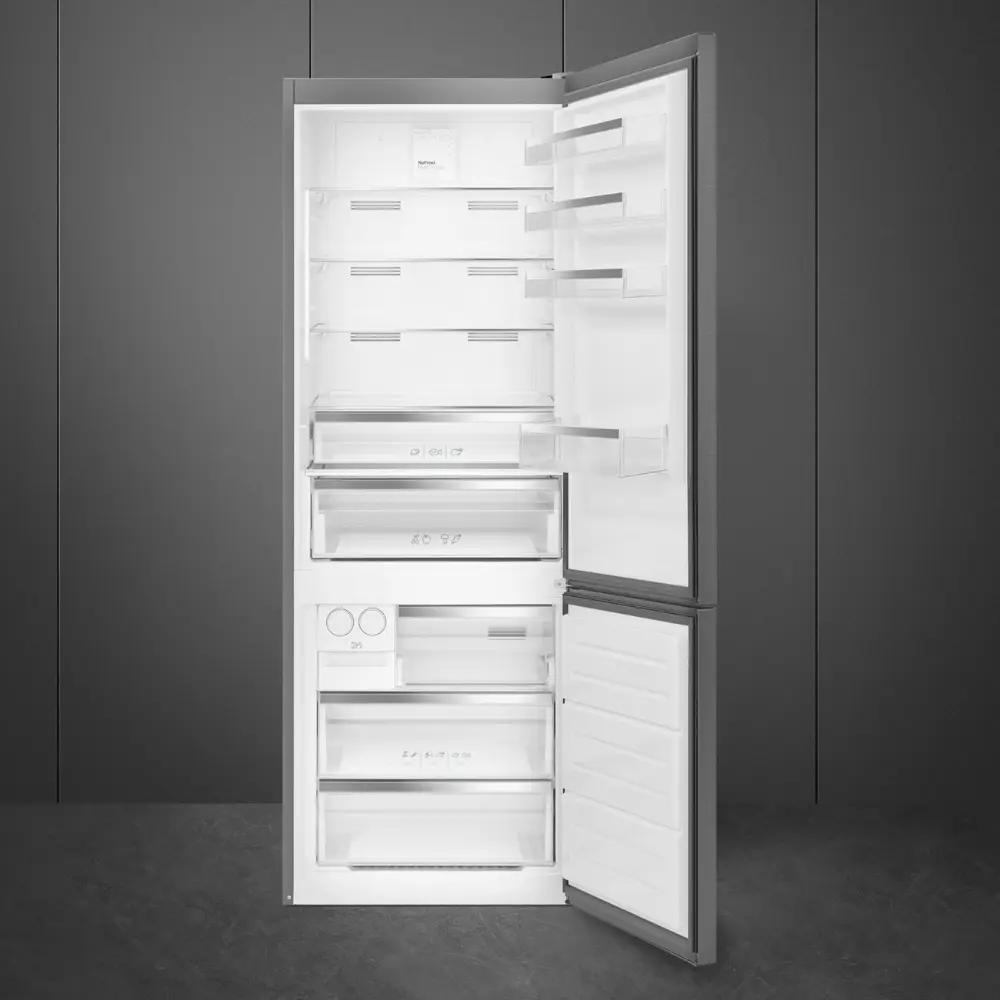 Frigorífico Combinado Smeg XXL - 70cm Largura - Inox Anti-dedadas - NoFrost - FC48XDNE - Image 2