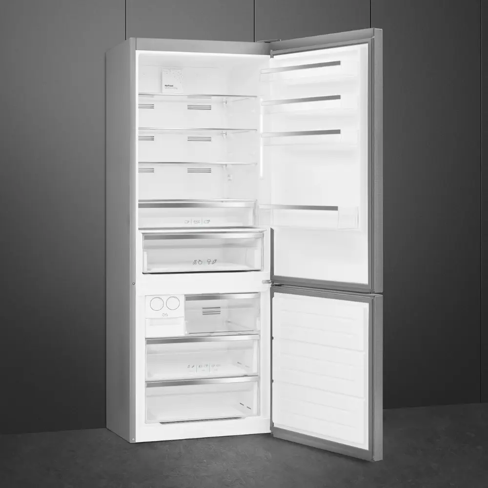 Frigorífico Combinado Smeg XXL - 70cm Largura - Inox Anti-dedadas - NoFrost - FC48XDNE - Image 3