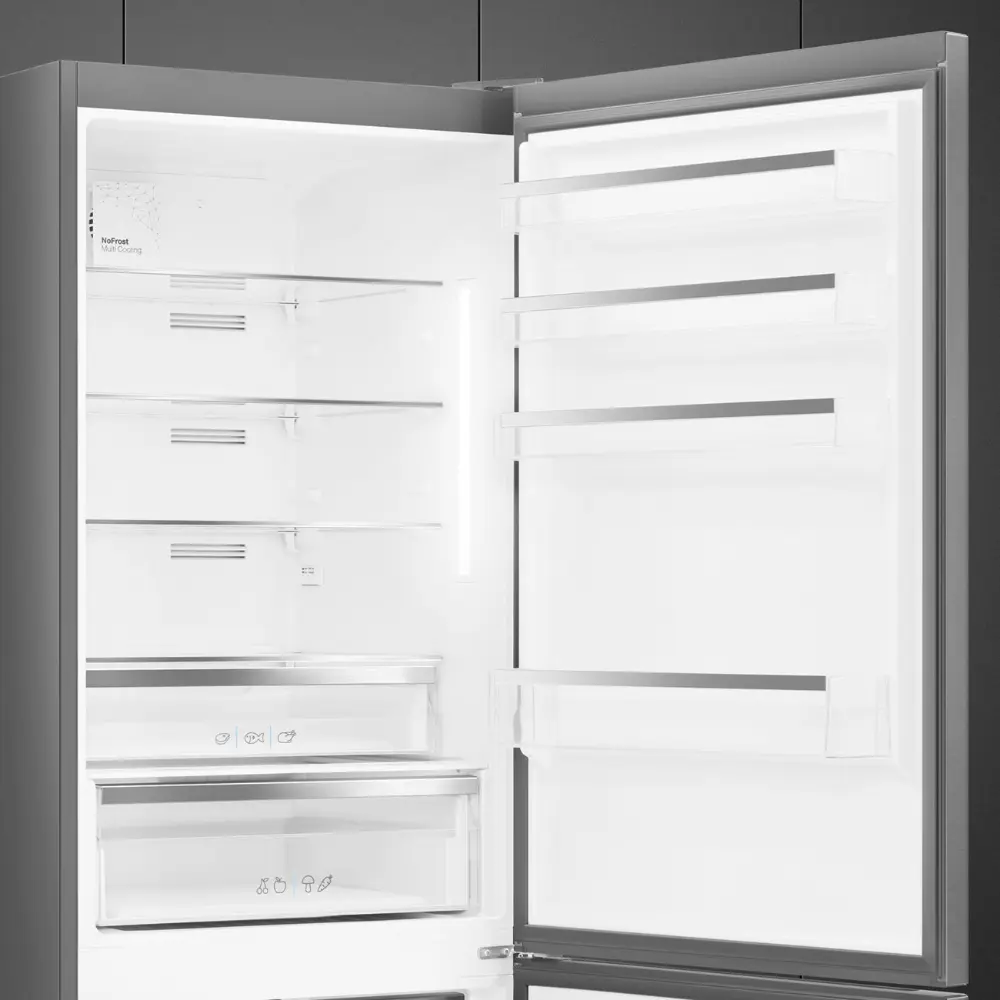 Frigorífico Combinado Smeg XXL - 70cm Largura - Inox Anti-dedadas - NoFrost - FC48XDNE - Image 5