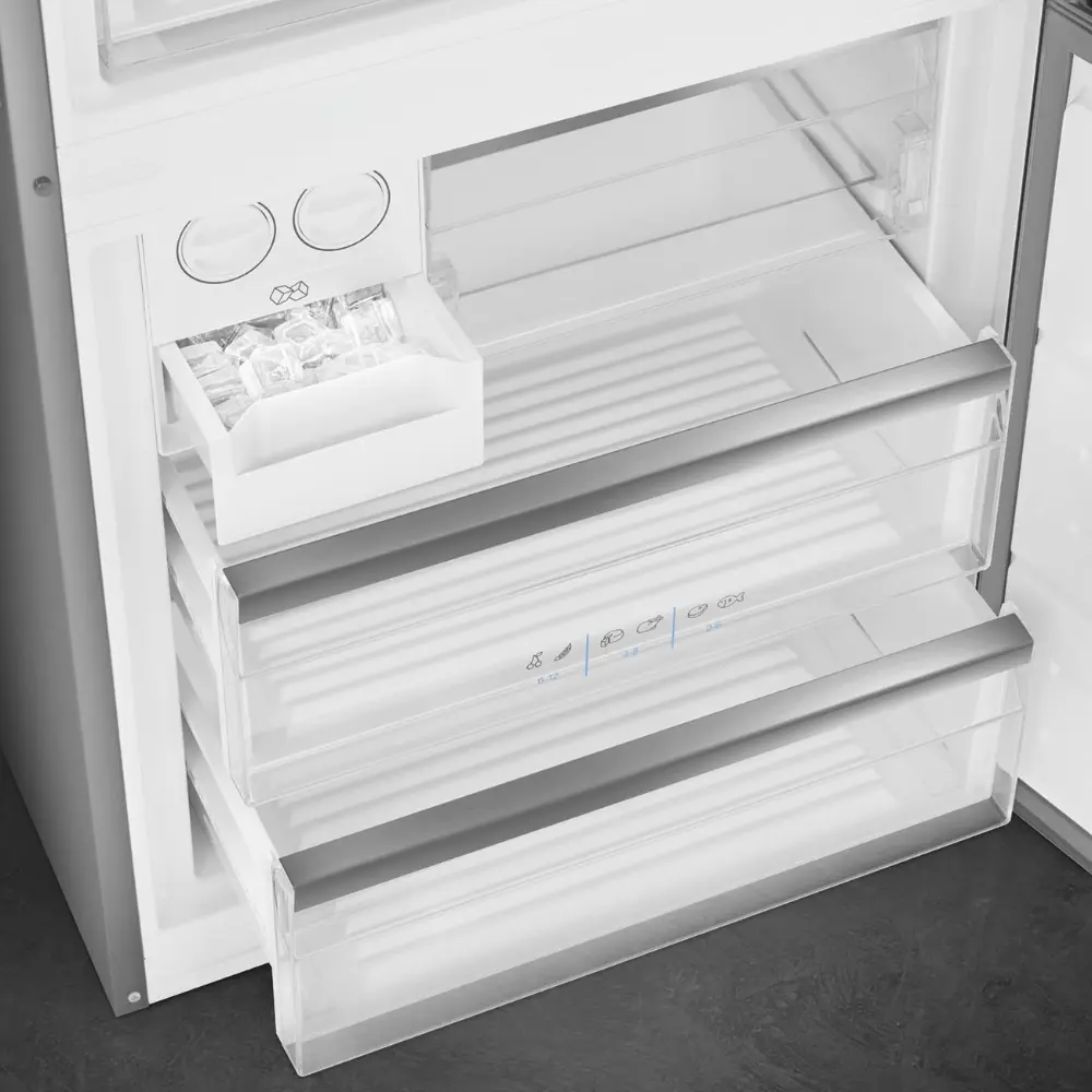 Frigorífico Combinado Smeg XXL - 70cm Largura - Inox Anti-dedadas - NoFrost - FC48XDNE - Image 6