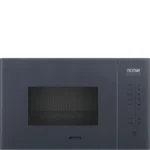 Micro-ondas de Encastre Smeg Linea - 25 Litros - 39cm Altura - Neptune Grey - FMI125G