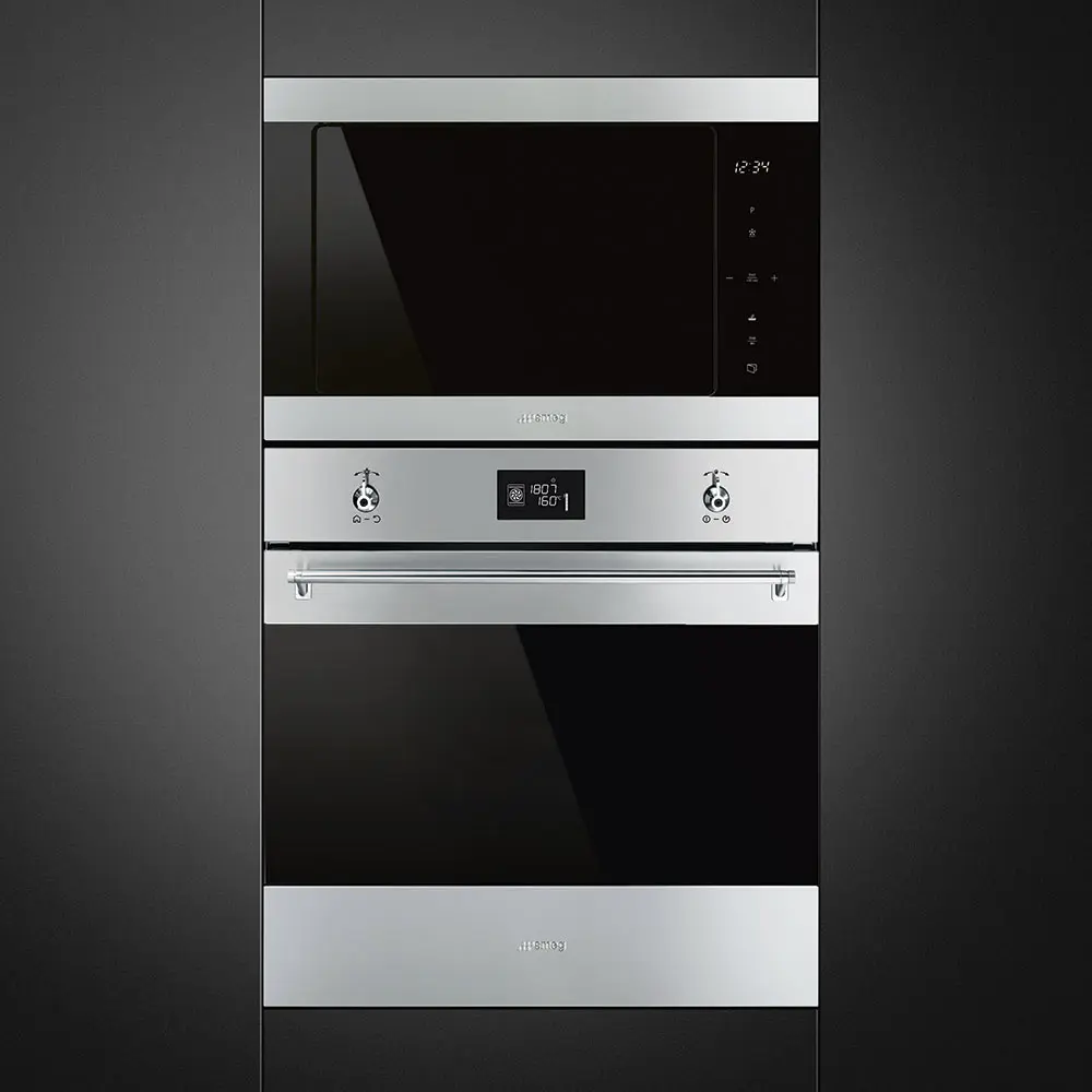 Micro-ondas de Encastre Smeg Classica - 25 Litros - 39cm Altura - Inox - FMI325X - Image 4