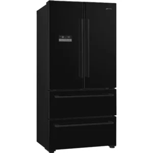 Frigorífico Americano French Door Smeg - 2 Gavetas - Total NoFrost - Preto Mate - FQ55FNDE
