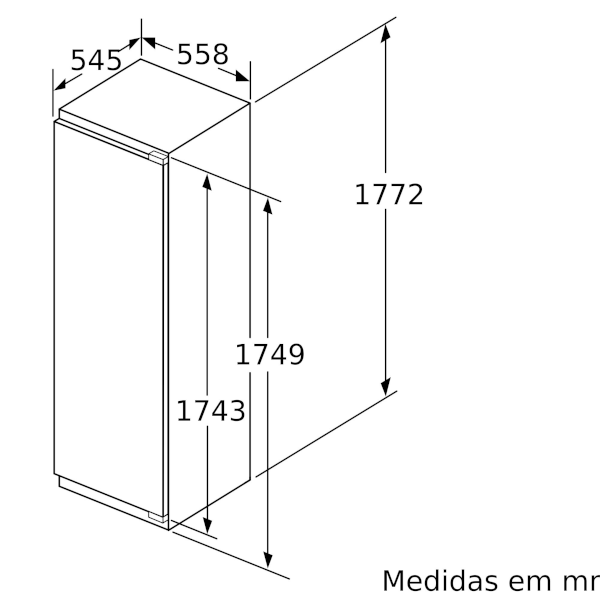 Congelador Vertical de Encastre Bosch - 177cm - NoFrost - Porta Fixa - GIN81AEF0 - Image 5